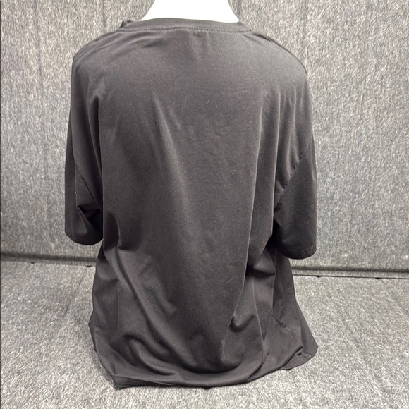 ROMWE Black and Red Short Sleeve Tee with Skeleton Graphic - Picture 3 of 5